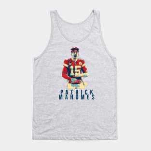 Patrick Mahomes Pop Art Vintage Color Tank Top